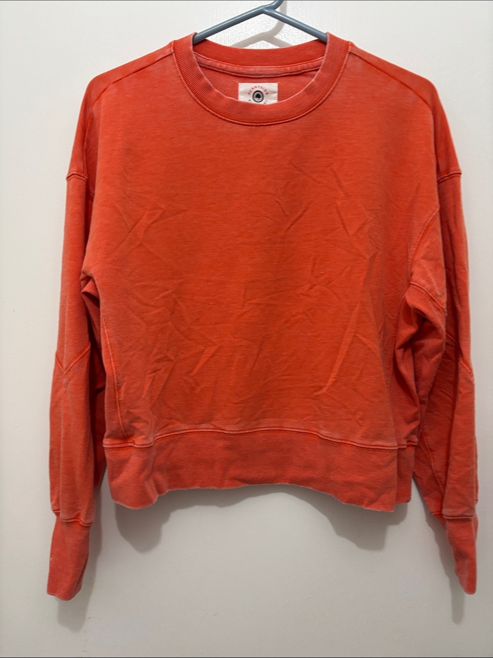 SunnySide By Sundry Washed Coral Crewneck Sweatshirt Sz M